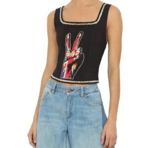 Alice + Olivia - Breslin Band Tee Corset Top